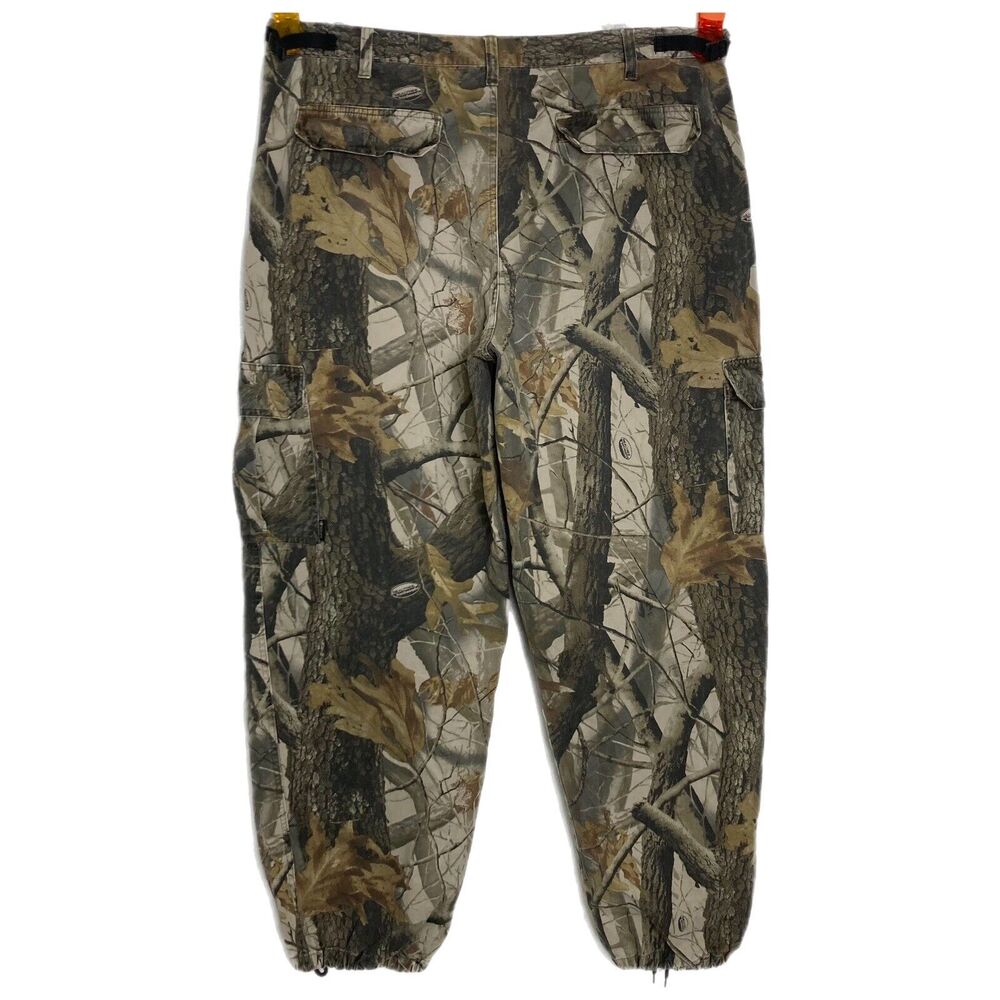 Realtree Hardwood Camo Cargo Pants 40x31 Adjustable Waist Baggy Hunting